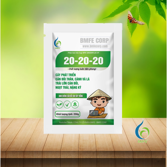 NPK 20-20-20 GreenPlus VF: Bóng Trái, Đẹp Trái, Tăng Độ Ngọt